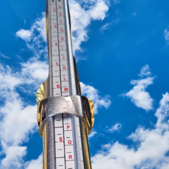 📣 Absolute CZ & Sapphires 925 Silver Wide Band Ring Size Fit 7 - 7 5 😍 - Picture 5 of 5